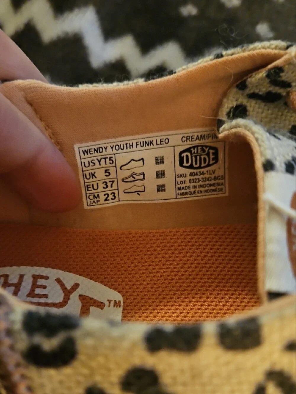 Hey Dude Kids' Leopard Print Canvas Shoes in Tan